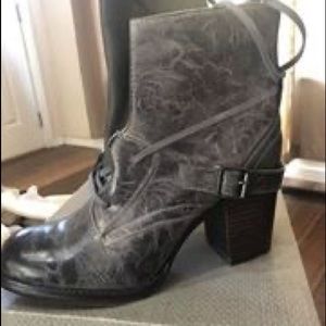 Juniper faux leather heeled bootie